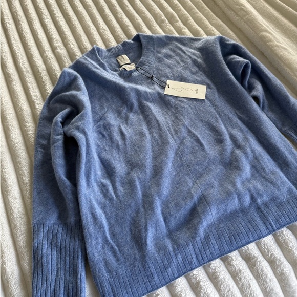 Joie 100% Cashmere Softest Cozy Periwinkle Blue NEW - Picture 7 of 12